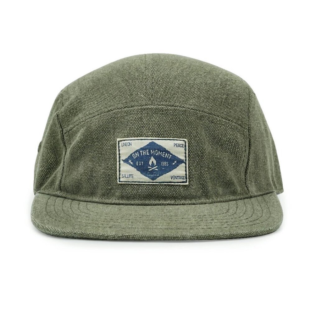 Snapback 5 Panel Cotton Baseball Cap Adjustable Flat Bill Unisex